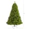 8ft. Pre-lit Green Scotch Pine Artificial Christmas Tree with Clear LED Lights